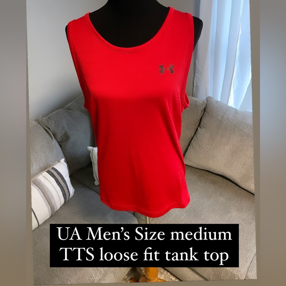 Red athletic tank